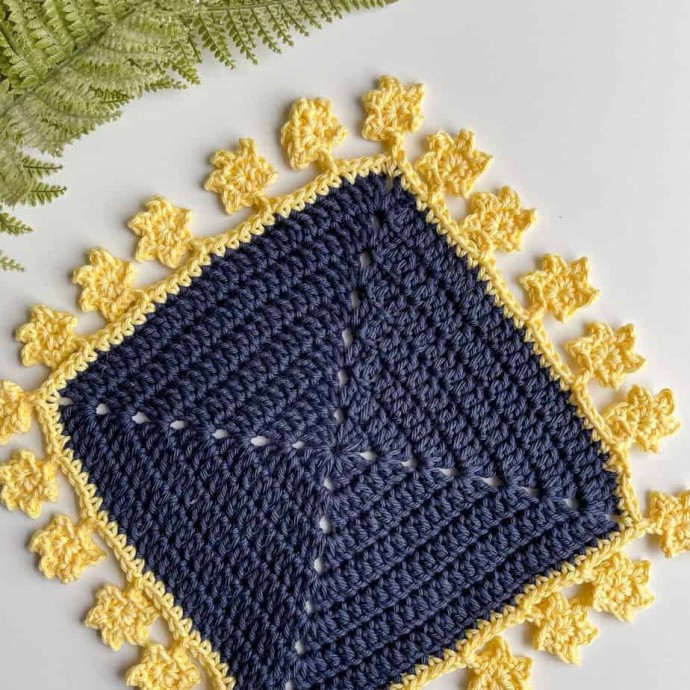 How to Crochet Star Border Photo Tutorial