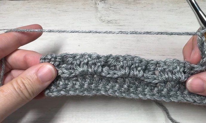 How to Crochet the Front Post Clusters Stitch Photo Tutorial