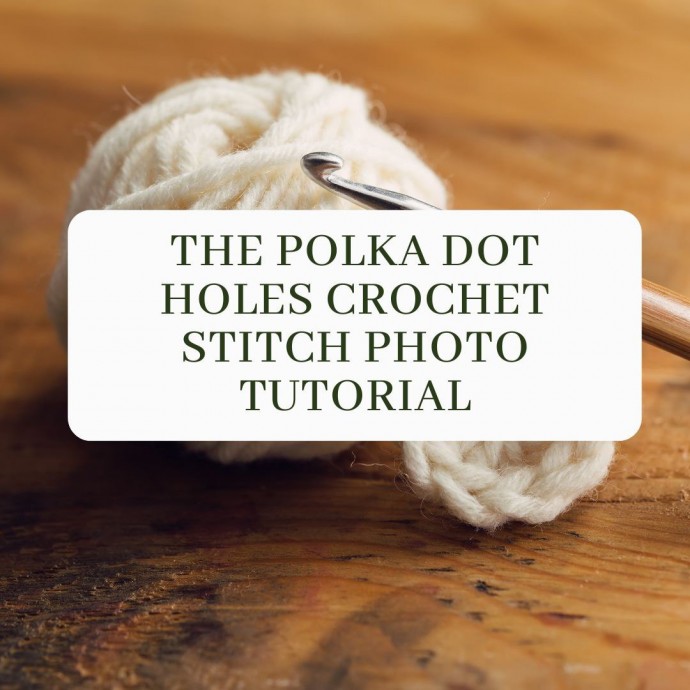 The Polka Dot Holes Crochet Stitch Photo Tutorial