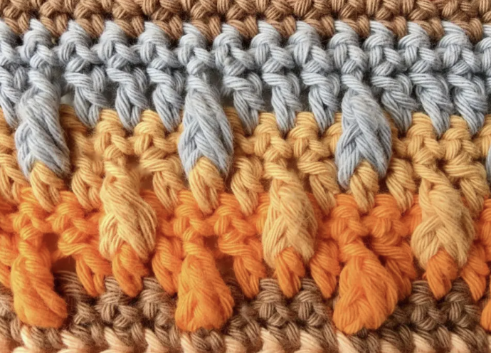 Falling Leaves Crochet Stitch Tutorial