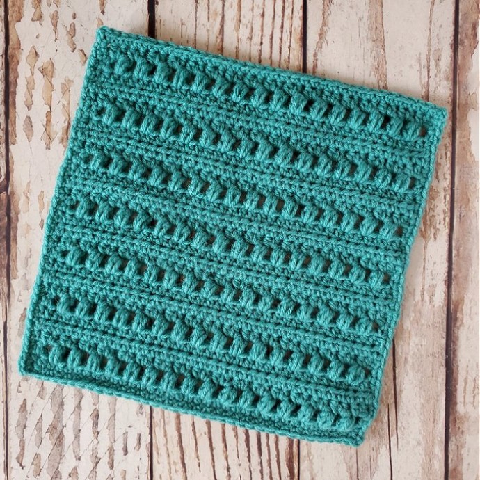 Puff Stitch Stripes Crochet Photo Tutorial