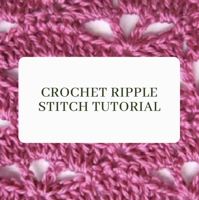 Crochet Ripple Stitch Simple Tutorial