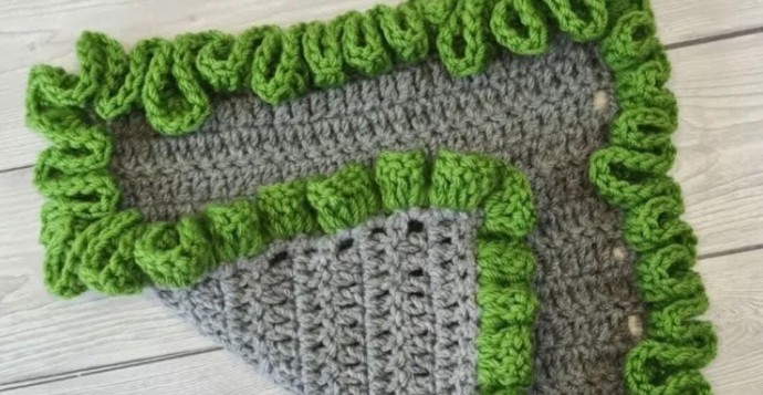 Crochet Ruffled Edge Blanket Border Photo Tutorial