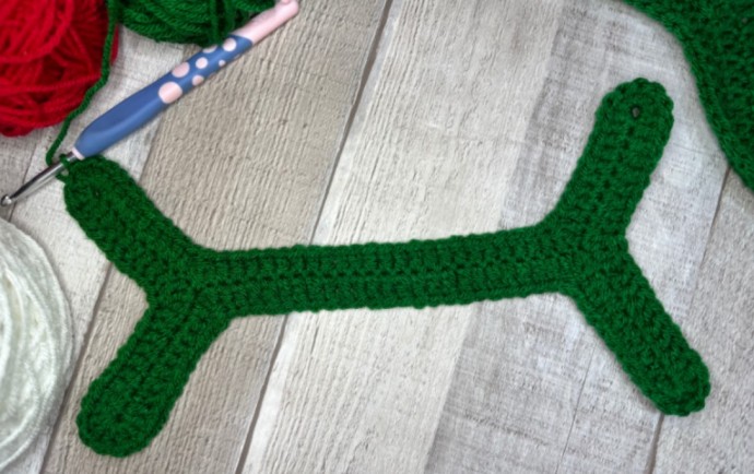 Dog Bone Christmas Stocking Crochet Pattern Photo Tutorial