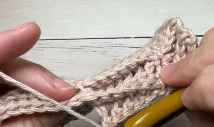 How to Crochet the Embossed Triangle Stitch Photo Tutorial