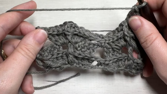 How to Crochet the Ribbed Herringbone Stitch Photo Tutorial