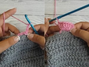 Easy Crochet Rolling Fans Border Photo Tutorial