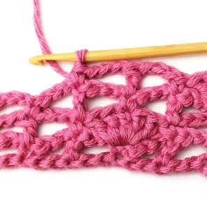 The Diagonal Shell Mesh Crochet Stitch Photo Tutorial