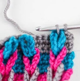 Chain Cables Stitch Crochet Photo Tutorial