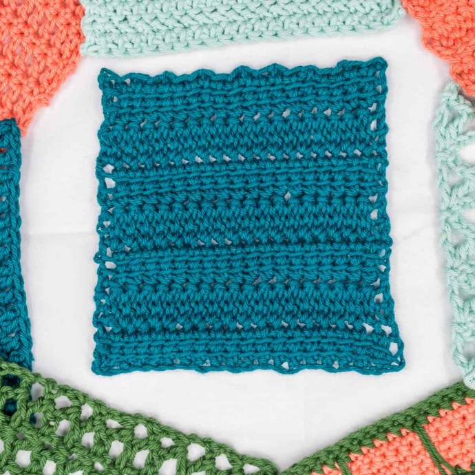 Linked Treble Crochet Stitch Photo Tutorial