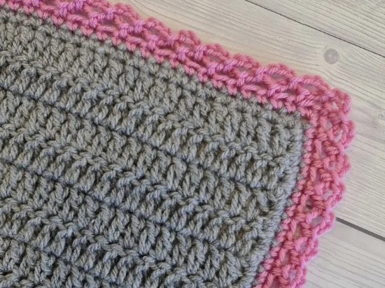 Crochet Easy Lace Border (aka Chain Border) Photo Tutorial