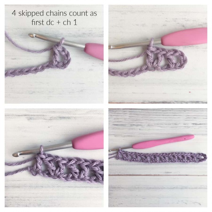 Offset V-Stitch Crochet Stitch Photo Tutorial