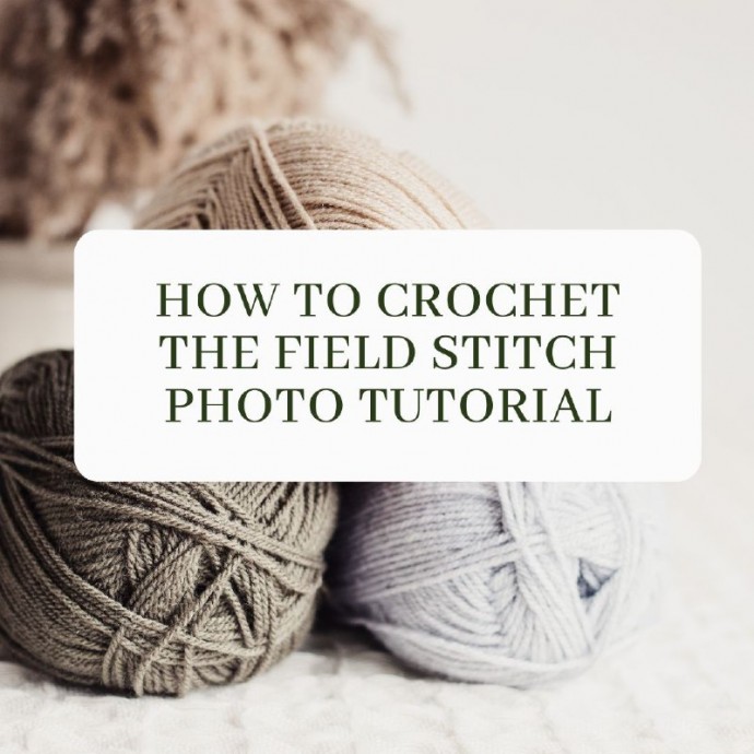 How to Crochet the Field Stitch Photo Tutorial