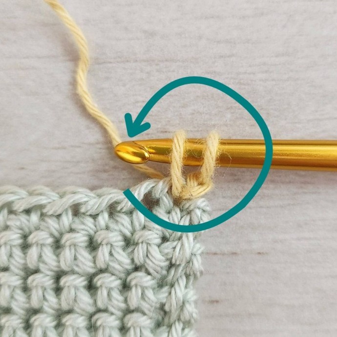 Twisted Single Crochet Photo Tutorial