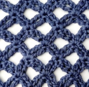 How to Crochet the Lacy Diamond Stitch Photo Tutorial