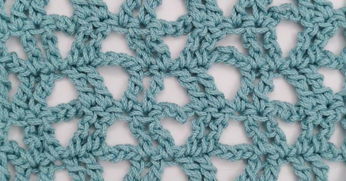 Treble Lattice Stitch Crochet Stitch Photo Tutorial