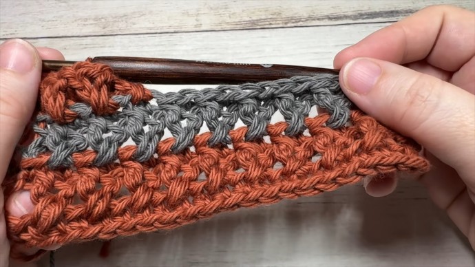 Crossed Double and Post Stitch Photo Tutorial