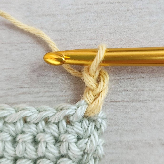 Twisted Single Crochet Photo Tutorial