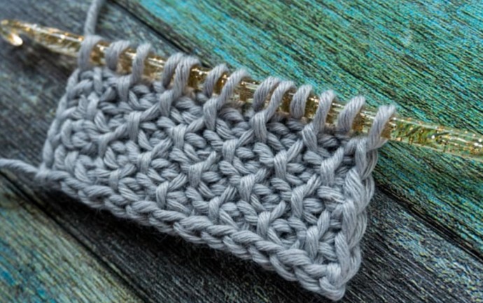 Tunisian Honeycomb Crochet Stitch Photo Tutorial