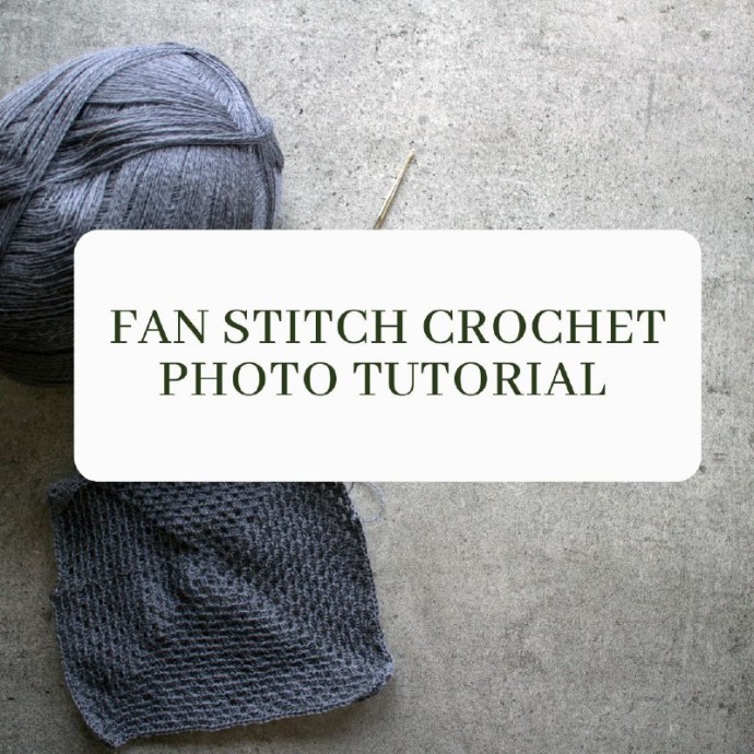 Fan Stitch Crochet Photo Tutorial