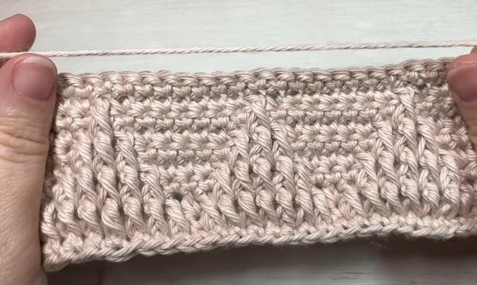 How to Crochet the Embossed Triangle Stitch Photo Tutorial