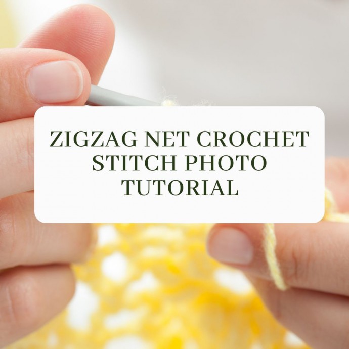 Zigzag Net Crochet Stitch Photo Tutorial