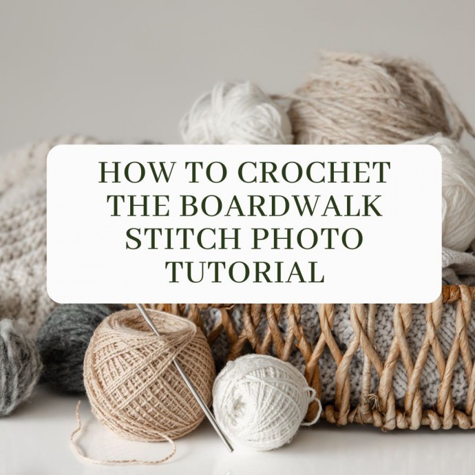 How to Crochet the Boardwalk Stitch Photo Tutorial