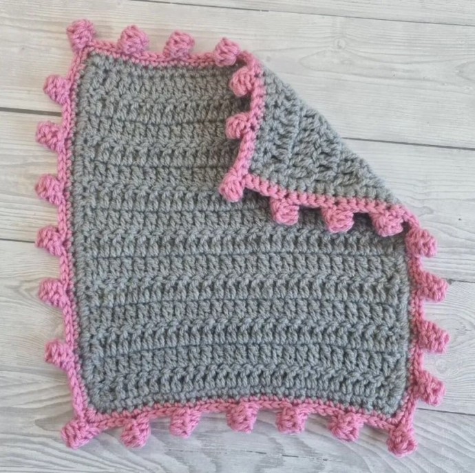 Crochet Dot Border Stitch Photo Tutorial