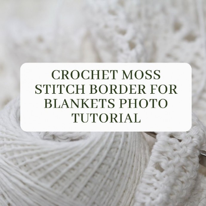 Crochet Moss Stitch Border For Blankets Photo Tutorial