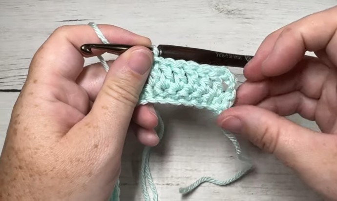 How to Crochet the Crossed Lines Stitch Photo Tutorial