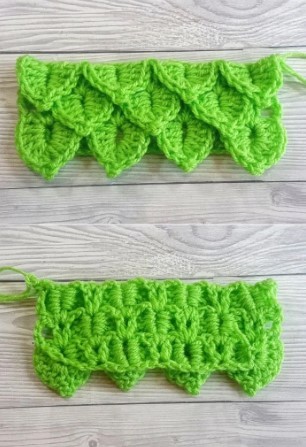 How to Crochet the Pointy Crocodile Stitch Photo Tutorial