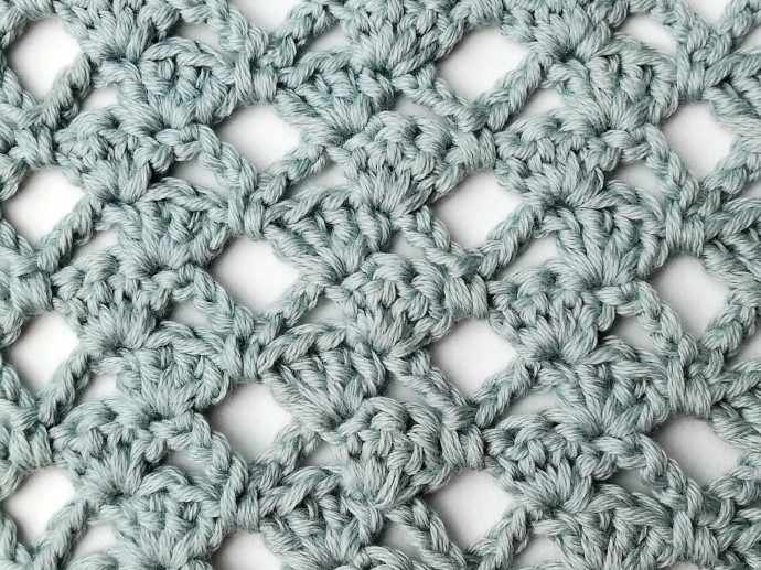 The Lacy Zigzag Fan Crochet Stitch Photo Tutorial