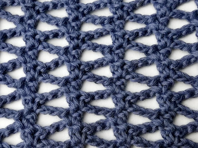 Zigzag Net Crochet Stitch Photo Tutorial