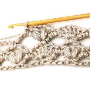 The Shell and Puff V Crochet Stitch Photo Tutorial