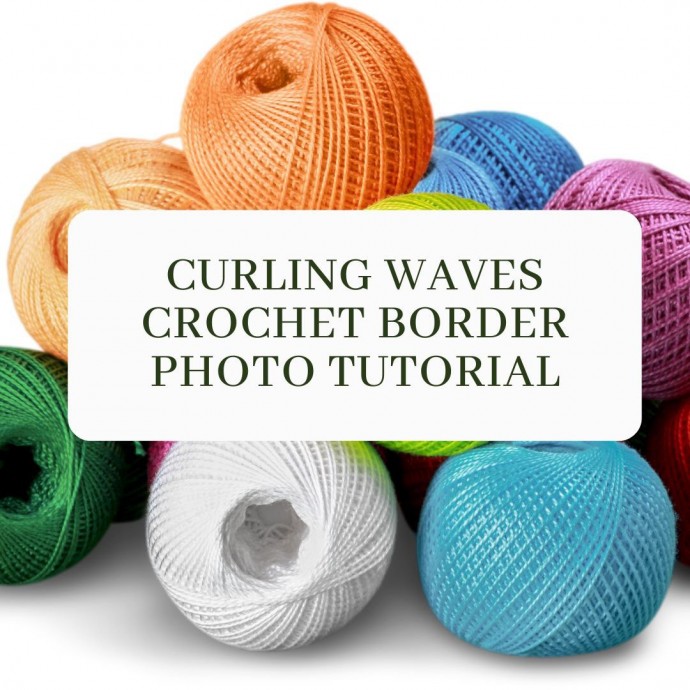 Curling Waves Crochet Border Photo Tutorial