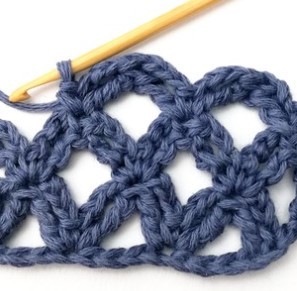 How to Crochet the Lacy Diamond Stitch Photo Tutorial