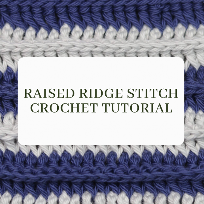 Raised Ridge Stitch Crochet Tutorial