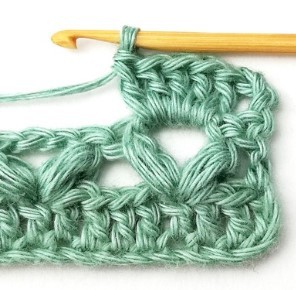 The Block and Puff V Crochet Stitch Photo Tutorial