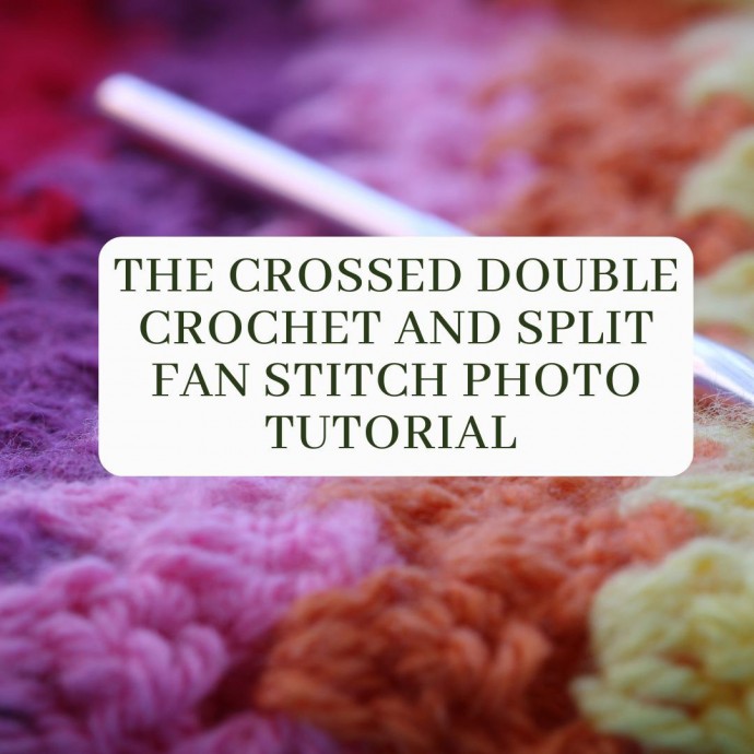 The Crossed Double Crochet and Split Fan Stitch Photo Tutorial