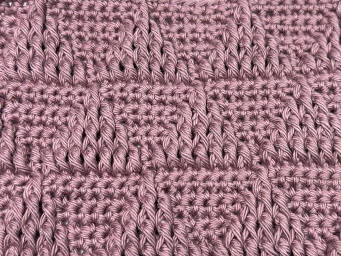 How to Crochet the Embossed Triangle Stitch Photo Tutorial