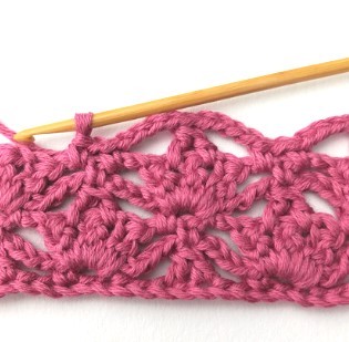 Flower and Triangle Crochet Stitch Photo Tutorial