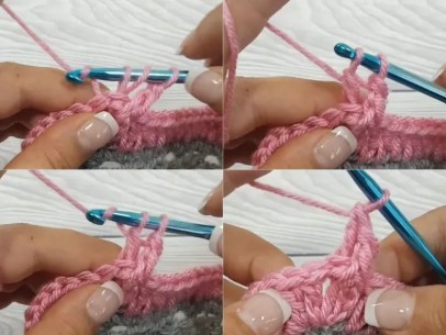 Crochet Rib Border Photo Tutorial