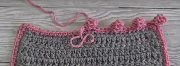 Crochet Dot Border Stitch Photo Tutorial