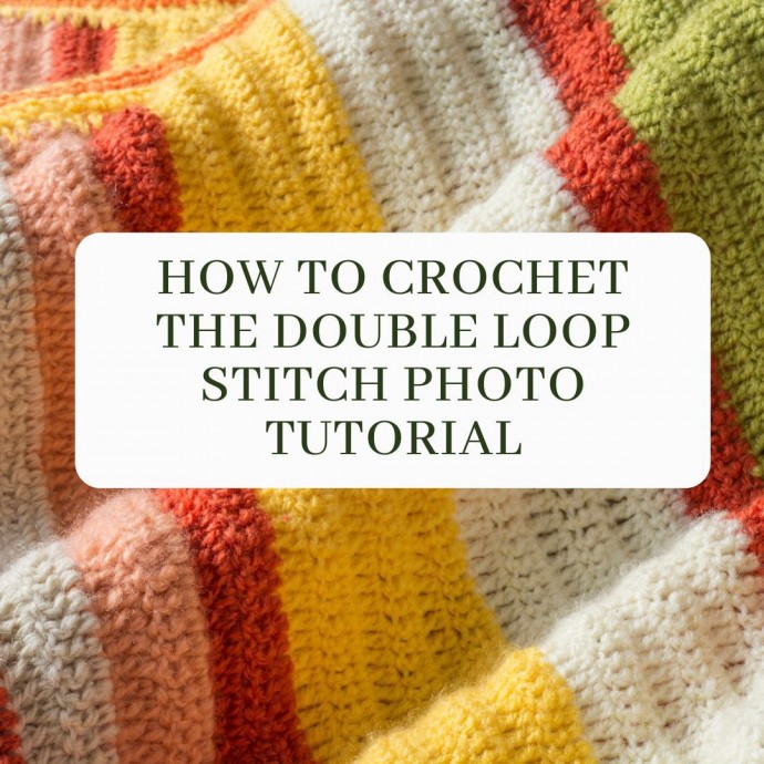 How to Crochet the Double Loop Stitch Photo Tutorial