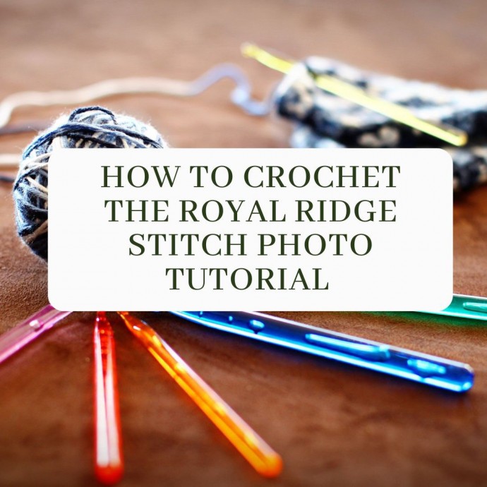 How to Crochet The Royal Ridge Stitch Photo Tutorial