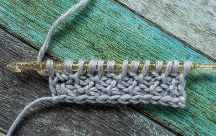 Tunisian Honeycomb Crochet Stitch Photo Tutorial