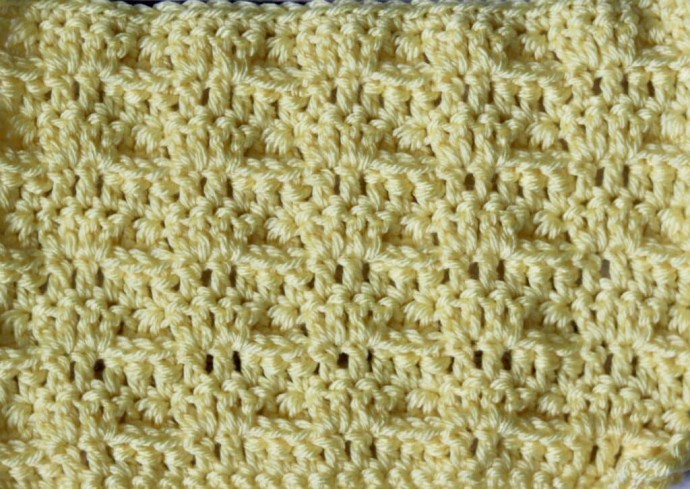 How to Crochet the Front Post Clusters Stitch Photo Tutorial