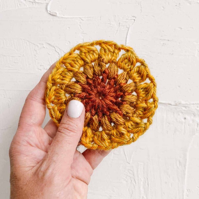 Crochet Sunburst (Sunflower) Granny Square Pattern