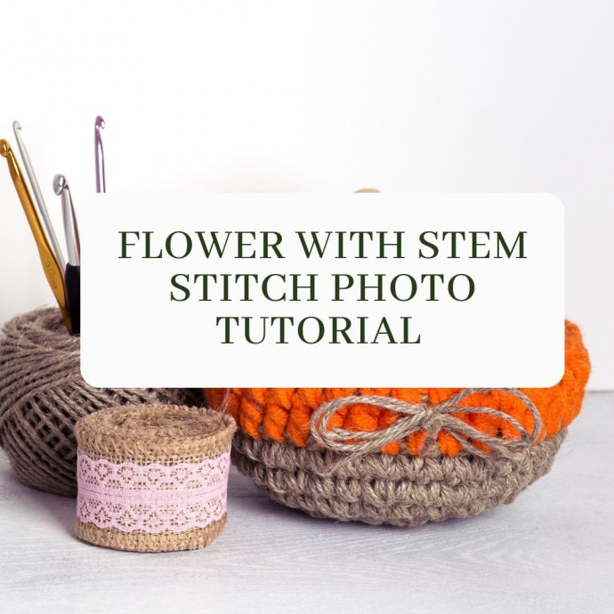 Flower With Stem Stitch Photo Tutorial