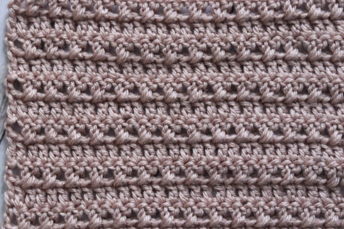 How to Crochet the Crossed Lines Stitch Photo Tutorial